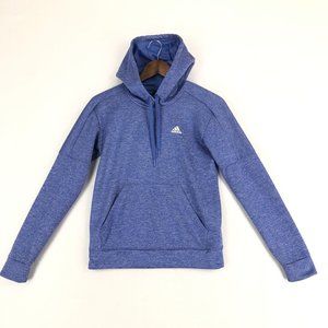 Adidas Women's Size XS Climawarm Periwinkle Blue Long Sleeve Pullover Hoodie